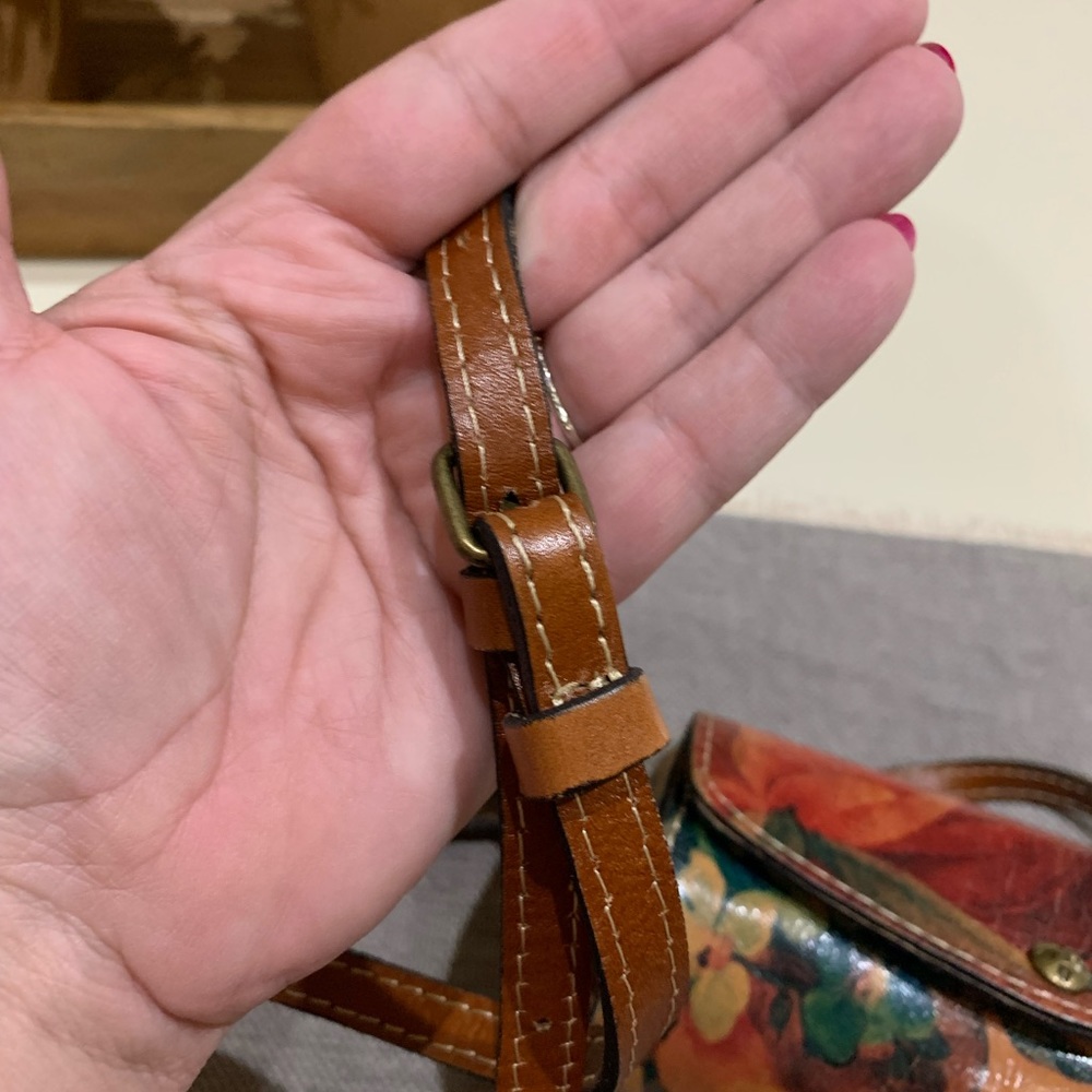 Patricia Nash Floral Mini Barrel Crossbody - Picture 7 of 9
